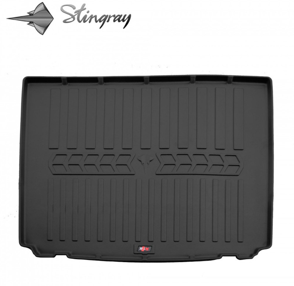 Guminis bagažinės kilimėlis PEUGEOT 407 2004-2011  (sedan) black /6016071