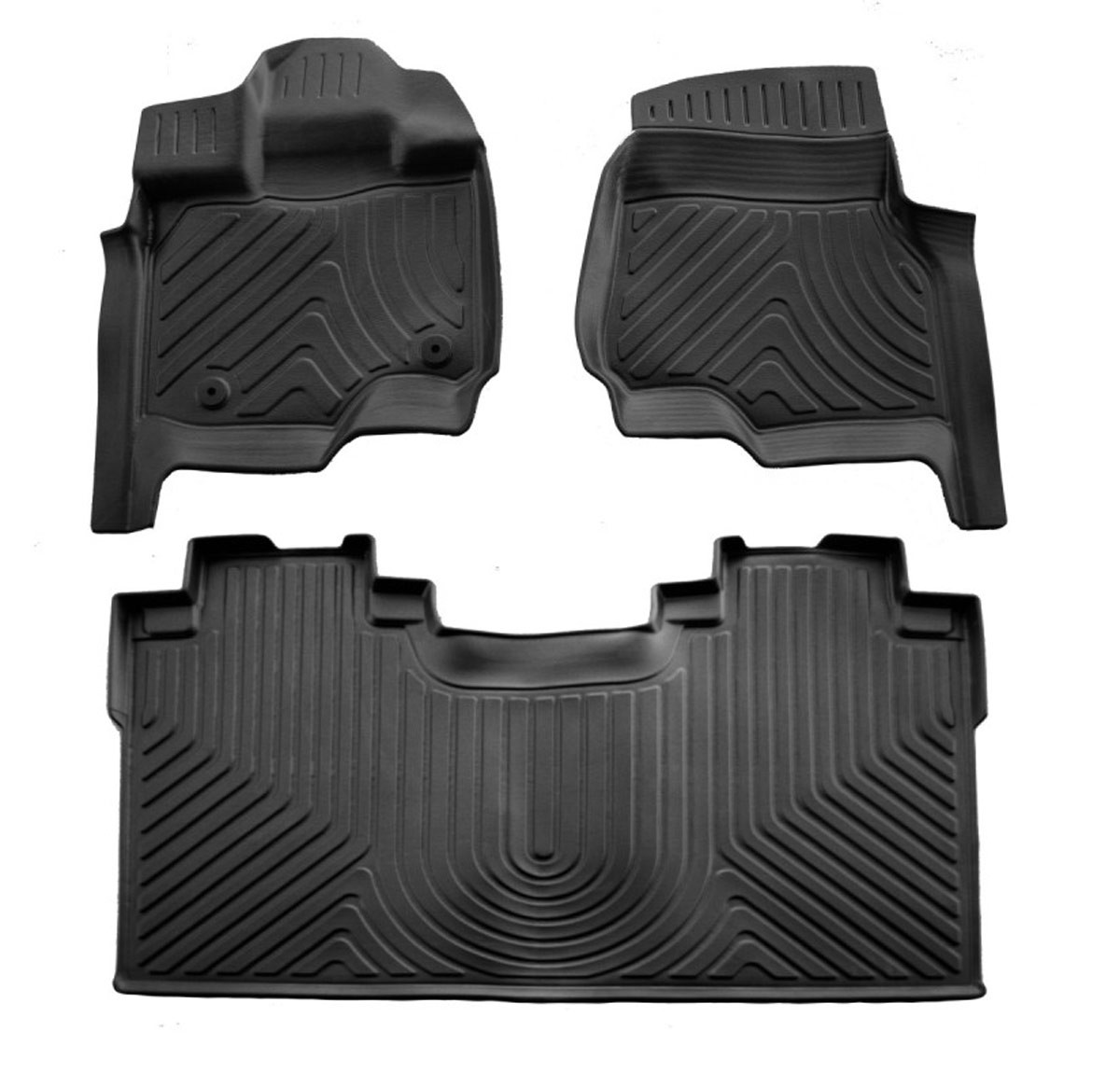 Kilimėliai 3D FORD F-150 Crew cab 2014-2021, 3 vnt. juodi /5007323