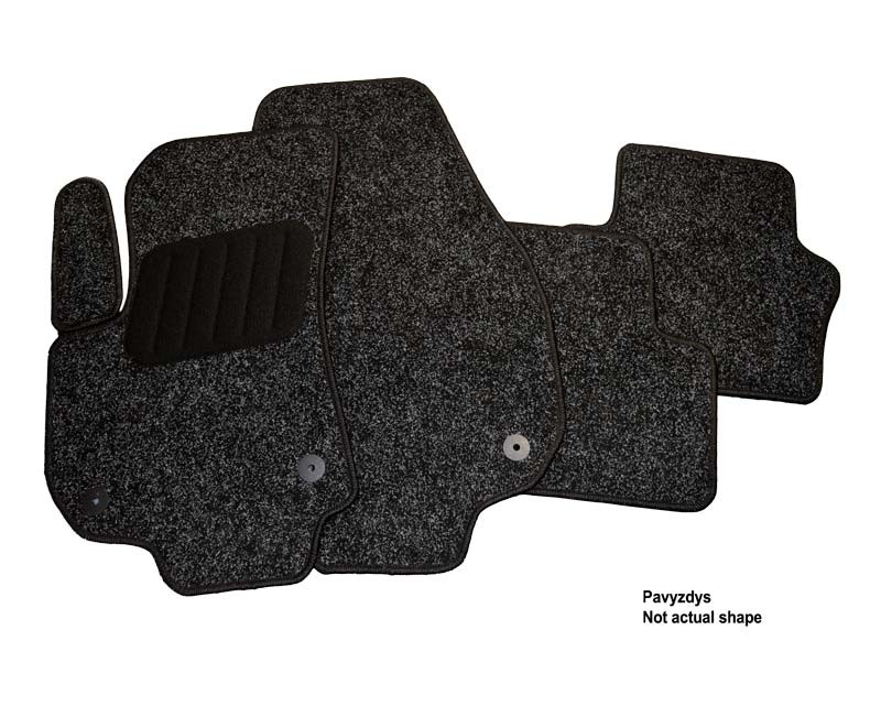 Kilimėliai ARS Citroen C4 Cactus / 2014+ - Dangos tipas   1061j - juoda /apsiūta juostele