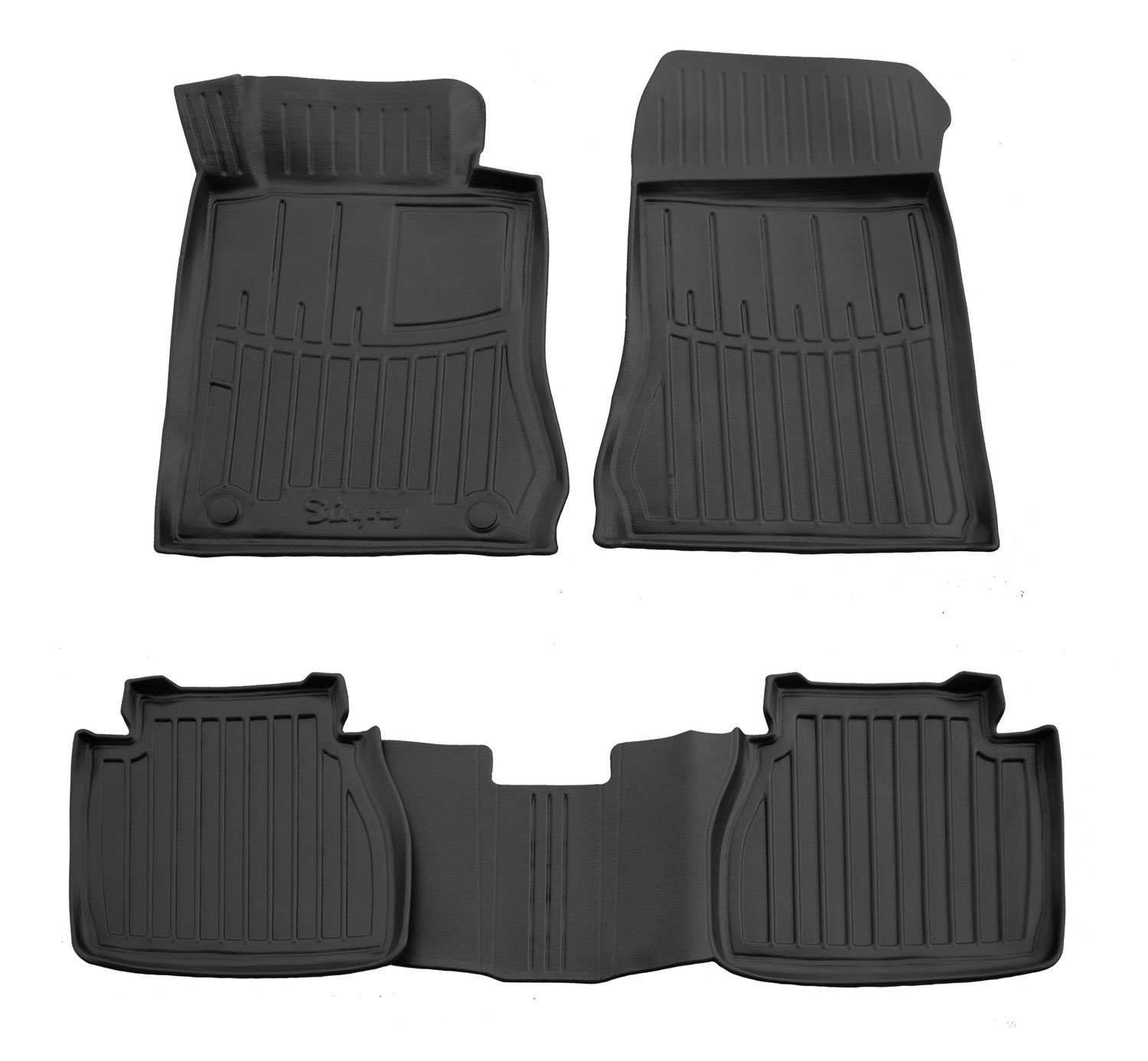 Kilimėliai 3D MERCEDES BENZ W210 E 1995-2002, 4 vnt. (RWD) juodi /5012344