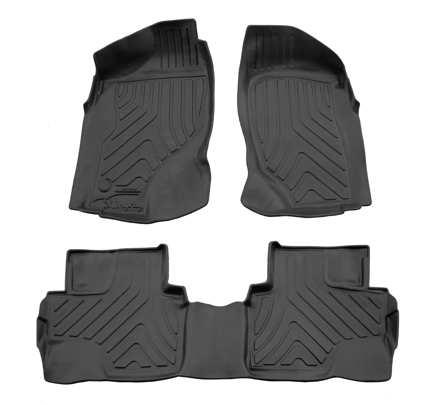 Kilimėliai 3D NISSAN Terrano II R20 1993-2005 5 durys, 3 vnt. juodi /5014293