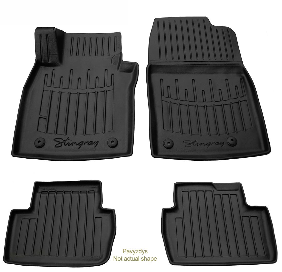 Kilimėliai 3D SUBARU Outback BM 2009-2014, 4 vnt. juodi /5029084