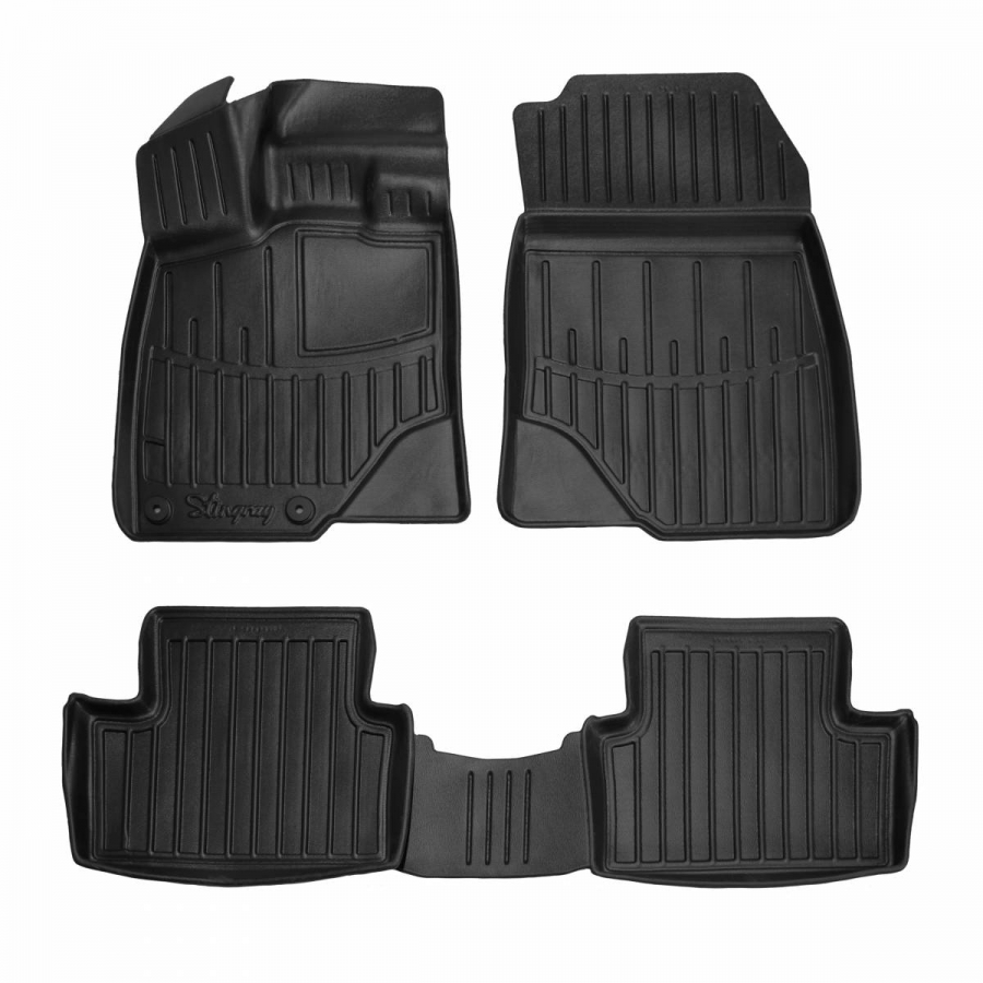 Guminiai 3D kilimėliai PEUGEOT 3008 (P64) 2024→ (Juodos spalvos)
