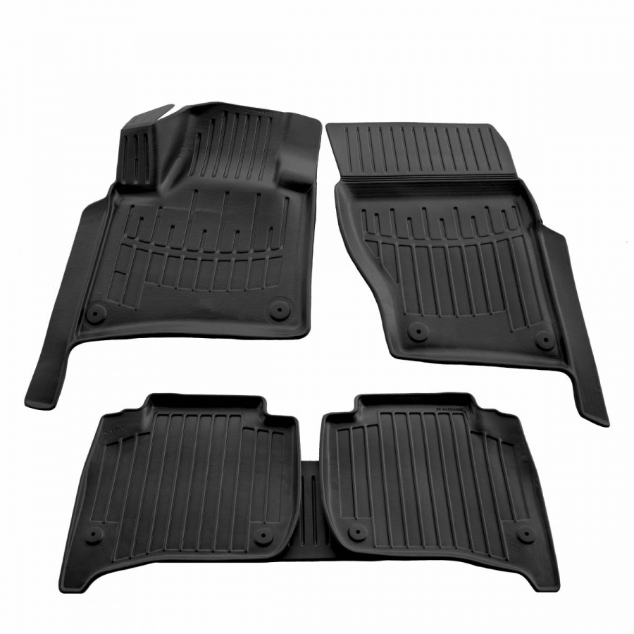 Guminiai 3D kilimėliai PORSCHE Cayenne (92A) 2010-2017 (Juodos spalvos)