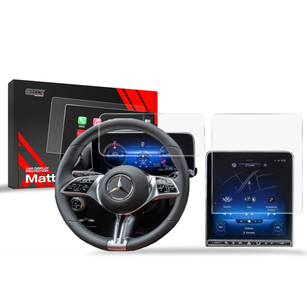 GRIZZ Apsauginė ekrano plėvelė 2in1 - Mercedes S Class W223 (2020-2024)