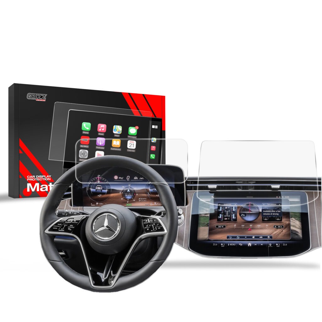 GRIZZ Apsauginė ekrano plėvelė 2in1 - Mercedes E Class W214 Widescreen