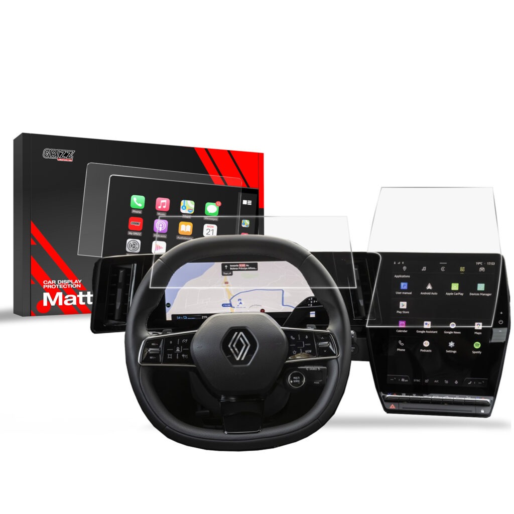 GRIZZ Apsauginė ekrano plėvelė 2in1 - Renault Austral 12" (2022-...)