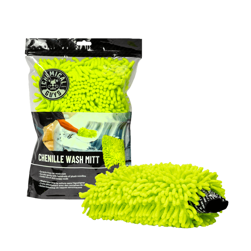 Chemical Guys Mikropluošto Plovimo Pirštinė „Chenille Premium Wash Mitt“ (Žalia)