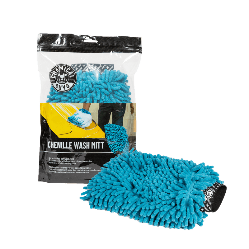Chemical Guys Mikropluošto Plovimo Pirštinė „Chenille Premium Wash Mitt“ (Mėlyna)