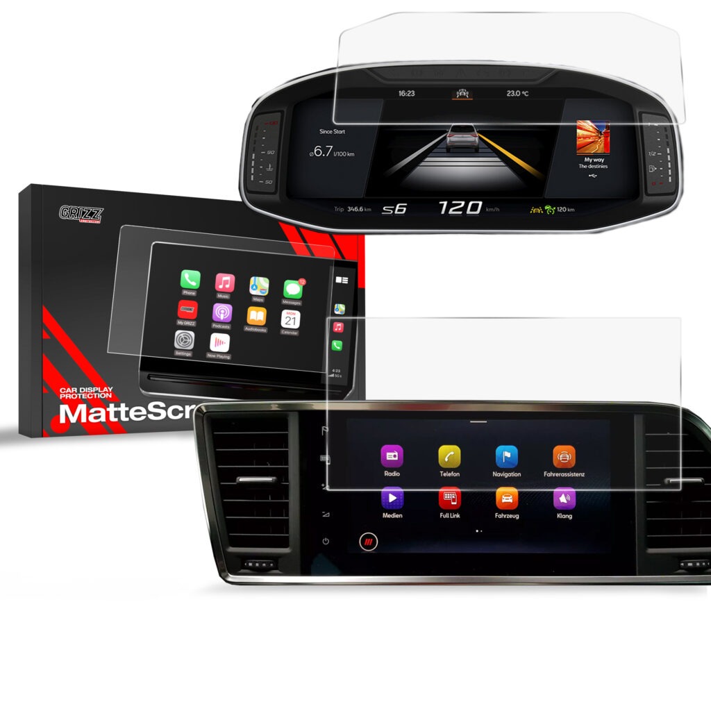 GRIZZ Apsauginė ekrano plėvelė 2in1 - Seat Ateca 9,2" (2020-...)