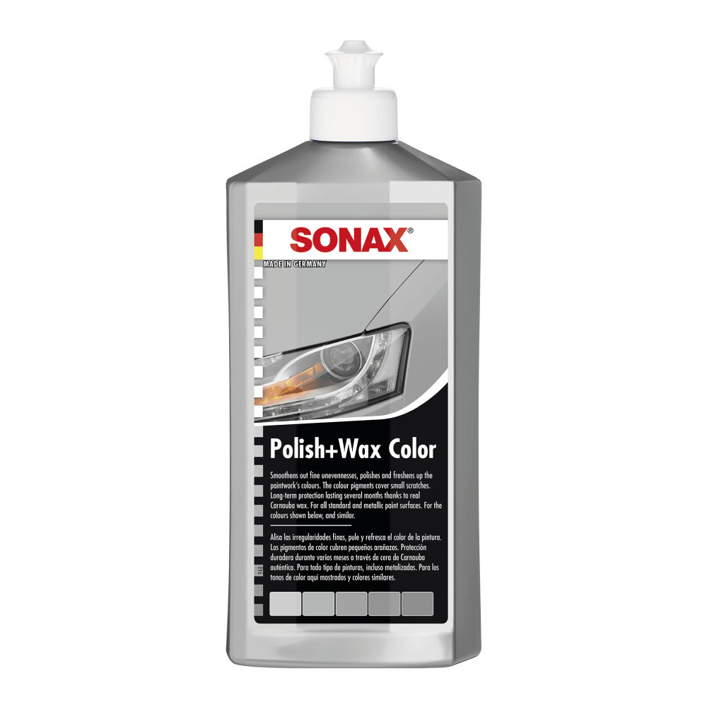 Sonax pilkos spalvos polirolis su vašku - Polish&Wax (250 ml.)