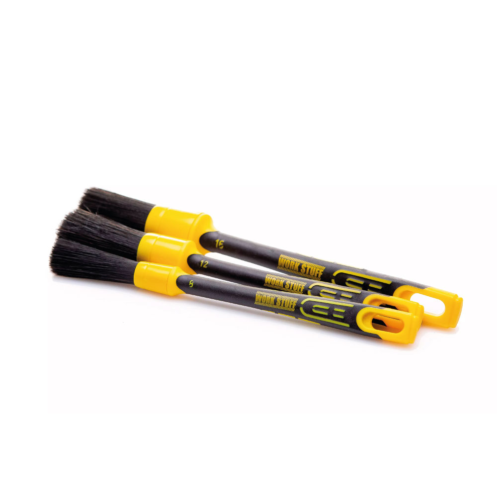 Work Stuff Teptukų Rinkinys - Detailing Brush Black Set (3 vnt.)