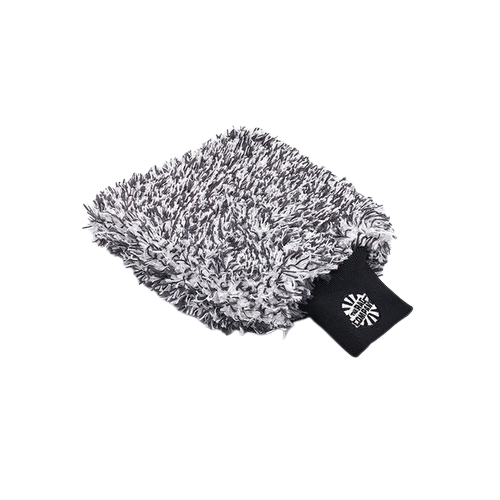 The Rag Company Plovimo Pirštinė - Cyclone Ultra Wash Mitt, Juoda/Balta