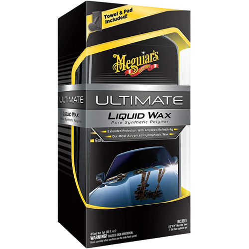 Meguiars vaškas su šluoste ir aplikatoriumi - Ultimate Liquid Wax (473 ml)