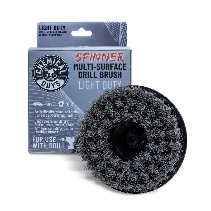 Chemical Guys Minkštas Kilimų ir Apmušalų Šepetys „Spinner“ (Pilkas)