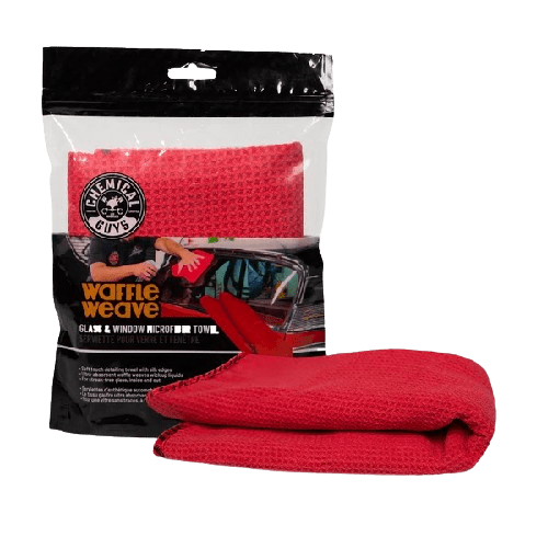 Chemical Guys Raudona Stiklų Valymo Šluostė - Waffle Weave