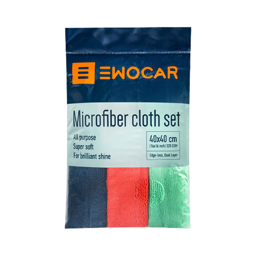 EWOCAR Trijų Šluosčių Rinkinys - Microfiber Cloth Set