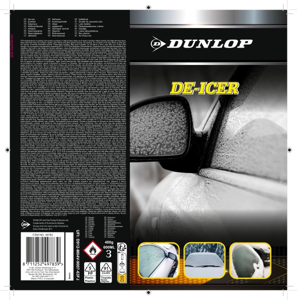 Ledo tirpiklis 600ml Dunlop
