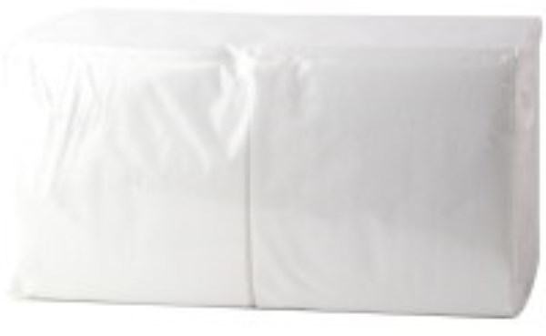 Servetėlės 1 sl, 24 cm, baltos, (400 vnt.)
