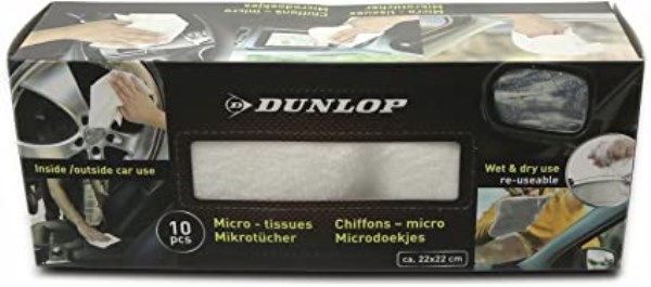 Servetėlės mikropluošto 10 vnt Dunlop