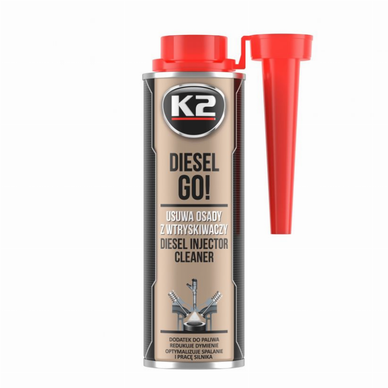 Purkštukų valiklis K2 DIESEL GO!, 250 ml