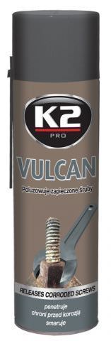 Varžtų atsukimą palengvinanti priemonė K2 Vulcan, 500 ml