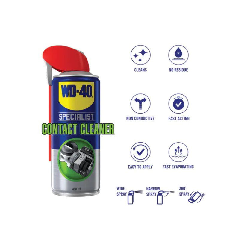 Kontaktų valiklis, "WD-40 Specialist Contact Cleaner", 400 ml