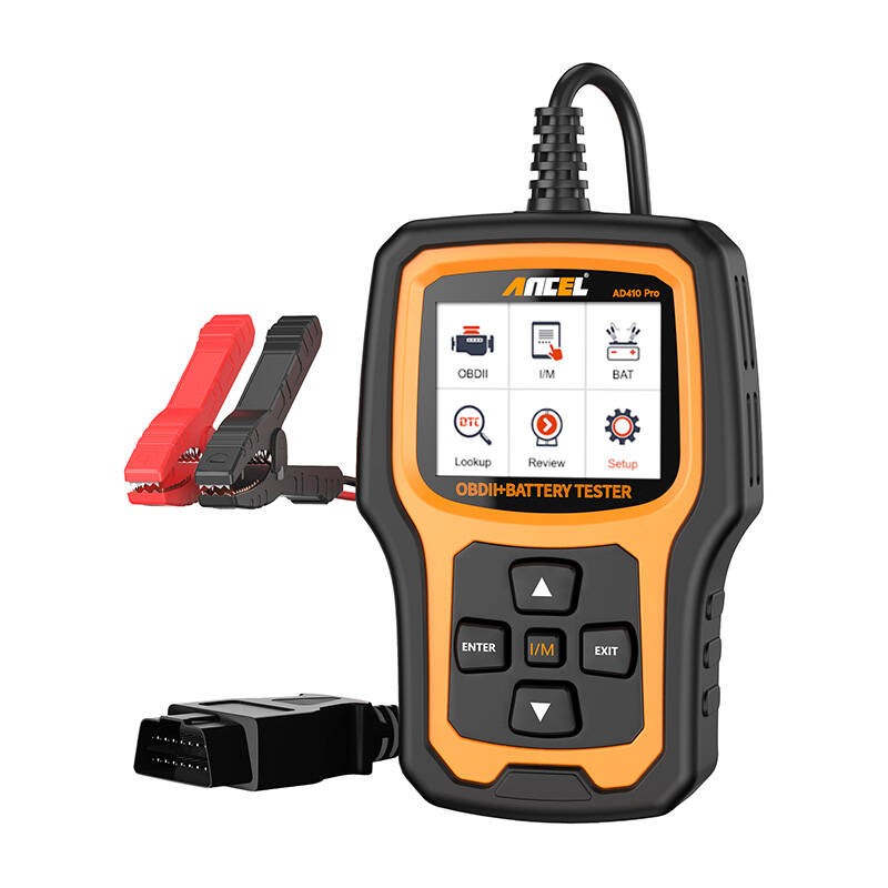 Diagnostikos skeneris 2in1 OBD2 ir akumuliatoriaus testeris "Ancel AD410 PRO