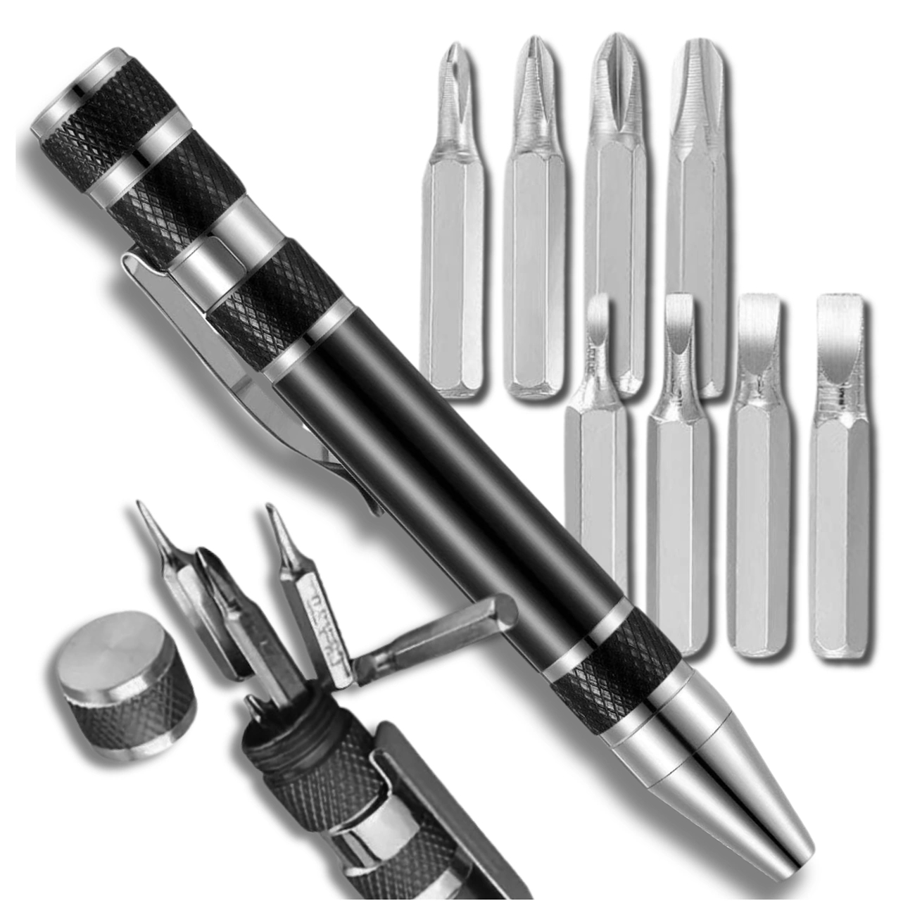 Tikslūs atsuktuvai, 9v1 rinkinys, TORX bitai