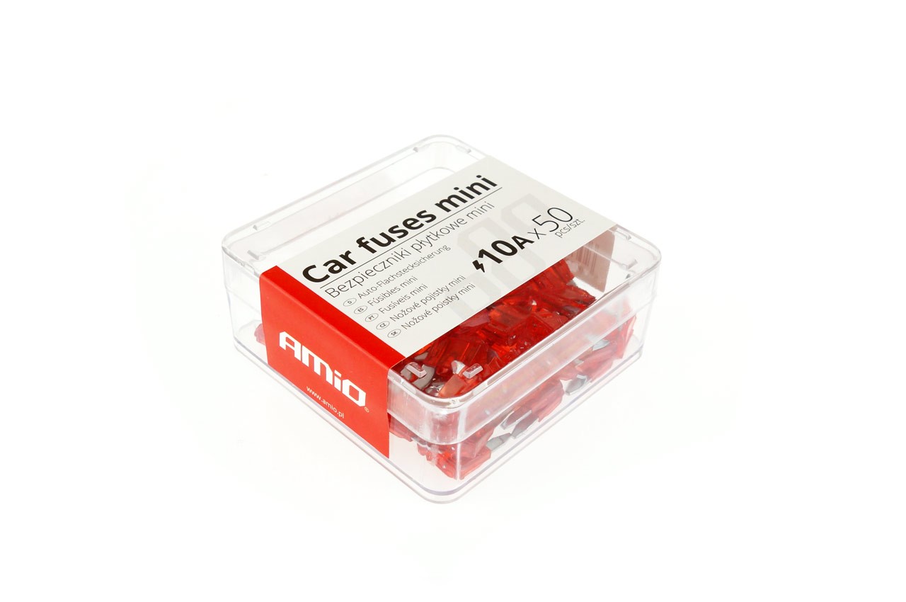 Saugikliai mini 10A rinkinys 50vnt.