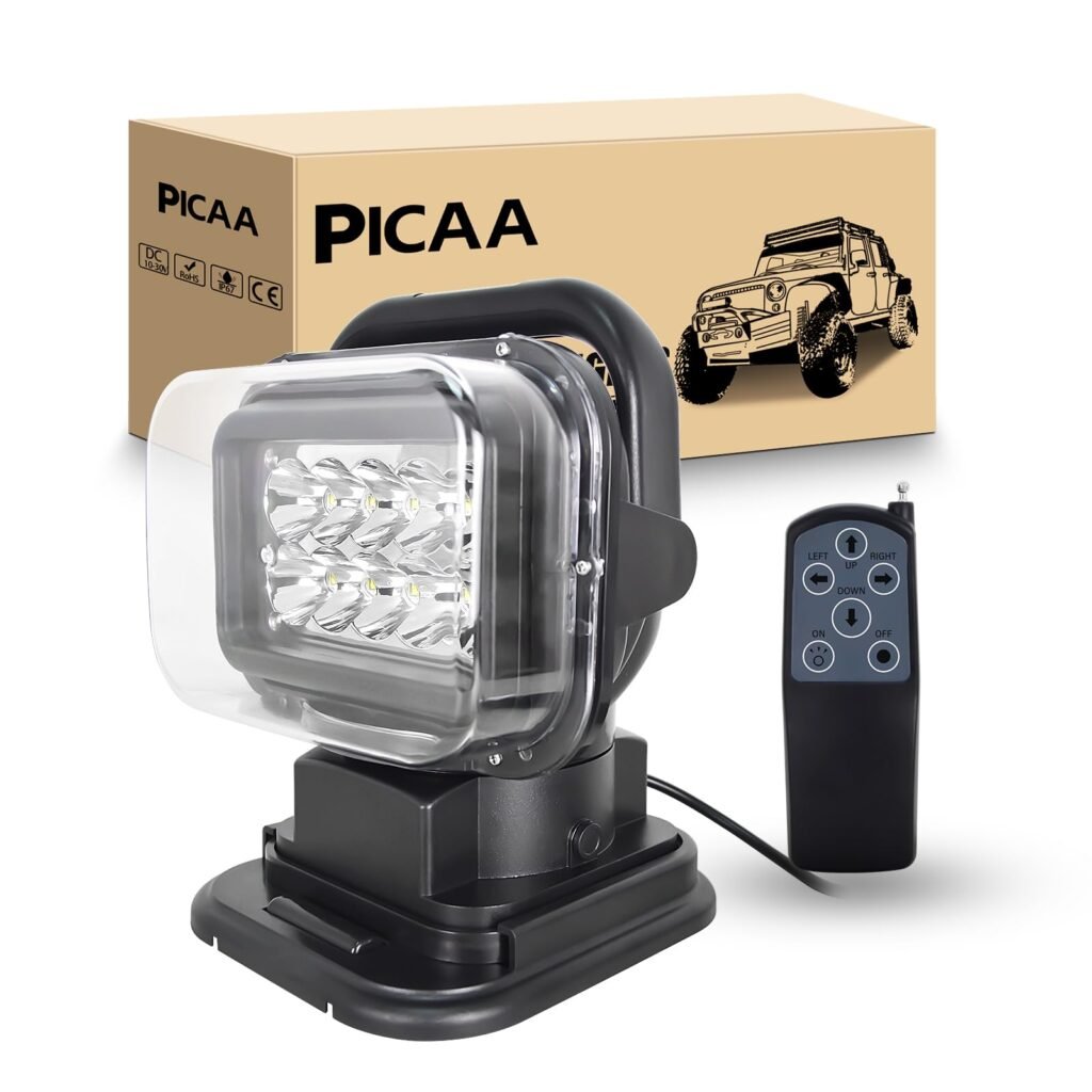 PICAA automobilinis LED žibintas 50 W, 12V su valdymo pultu A