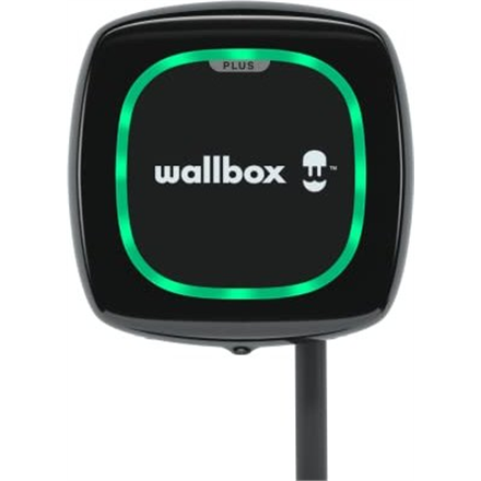 Wallbox | Pulsar Plus Electric Vehicle charger, 7 meter cable Type 2, 11kW, RCD(DC Leakage) + OCPP | 11 kW | Wi-Fi, Bluetooth | 7 m | Black|PLP1-M-2-3-9-002