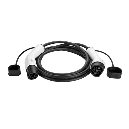 EV+ Charging Cable Type 2 to Type 2 32A 1 Phase 5m | EV+ | EV-CB-T2-32-1P-W | EV+ Charging Cable Type 2 to Type 2 32A 1 Phase | 5 m|EV-CB-T2-32-1P-W