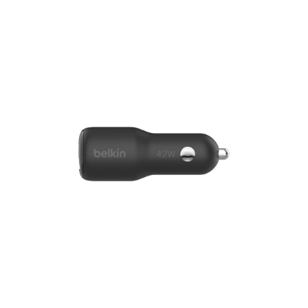 Belkin | BOOST CHARGE 42w-30w USB-C PD PPS + 12w USB-A Car Charger, | CCB005btBK|CCB005btBK