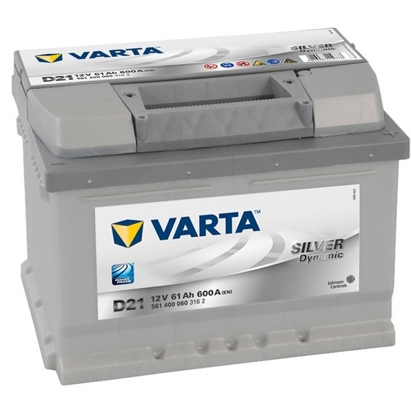 VARTA Silver 61Ah 600A akumuliatorius