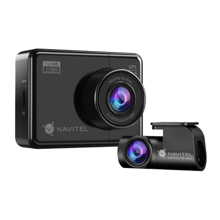 Navitel | R9 DUAL | Wi-Fi | Two-channel Full HD Dashcam | Audio recorder|R9 DUAL
