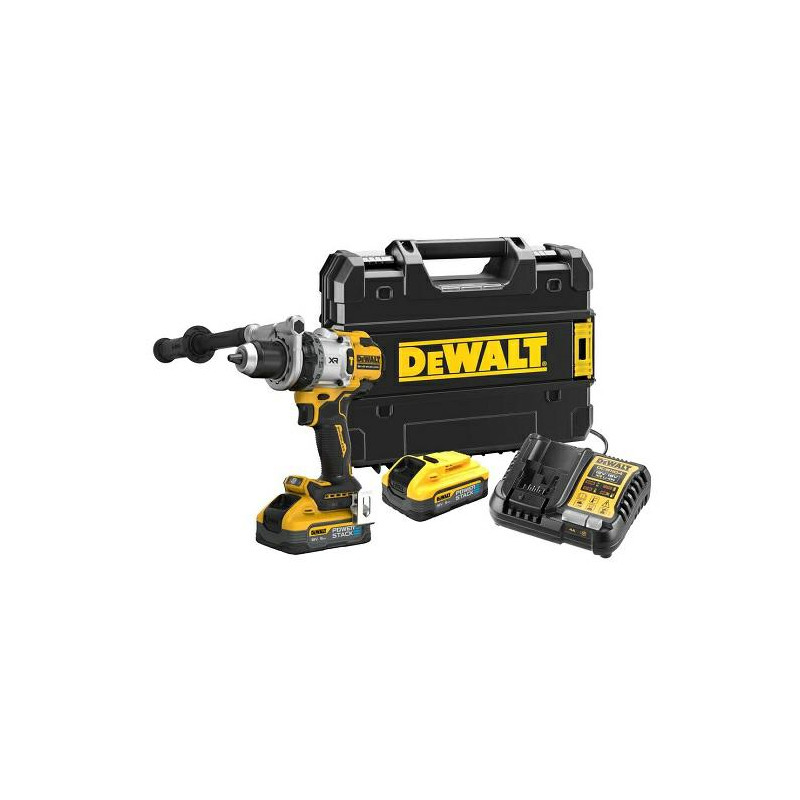 DCD1007H2T-QW DEWALT.UD.18V gręžtuvas DCD1007H2T 169Nm 2x5.0Ah POWERSTACK TSTAK