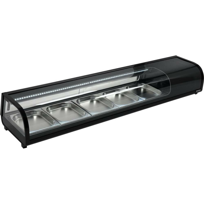 YG-05005 YG.šaldytuvo vitrina 5x1/2 GN 180x42x26,5