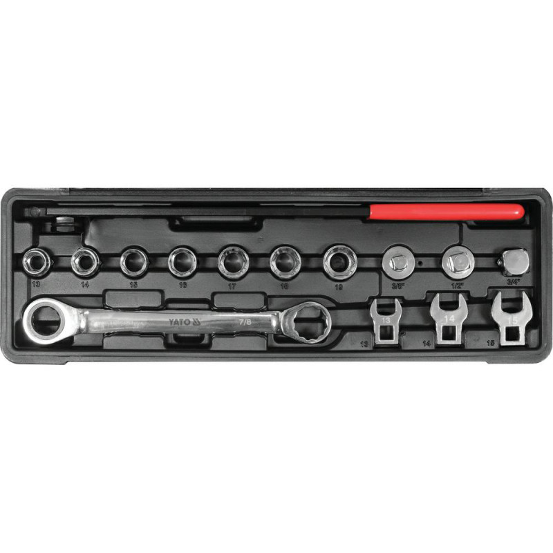 YT-06279 YT.RATCHET ĮTEMPIKLIO VERŽLIARAKČIŲ RINKINYS