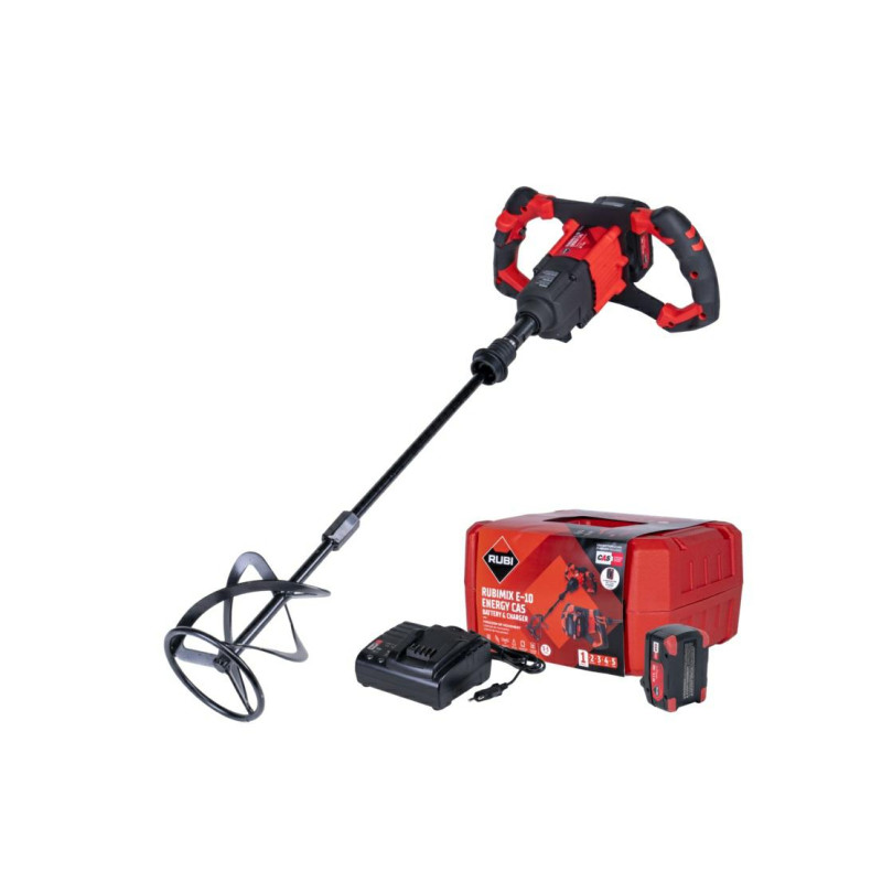 27913 RUBI MAIŠYTUVAS RUBIMIX E-10 CORDLESS ENERGY CAS BE AKUMULIATORIAUS IR ĮKROVIKLIO