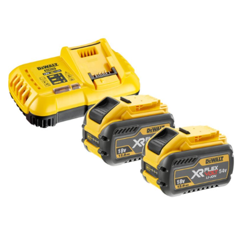 DCB118Y2-QW DEWALT.Akumuliatorius 18/54V 12.0/4.0Ah FV DCB548 x2 + ĮKROVIKLIS DCB118