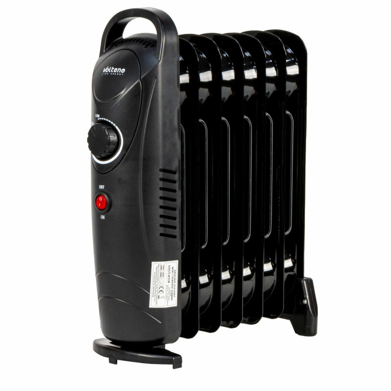 VO2828 VOLTENO ALYVOS ŠILDYTUVAS 7-RIB 350/700W JUODAS