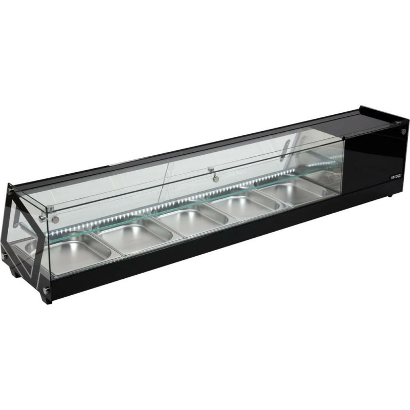 YG-05007 YG.šaldytuvo vitrina 5x1/2 GN 175x39x37