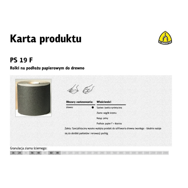 266755 K.PAPIER ROLKA 200mm    36 PS19F  (30mb) *