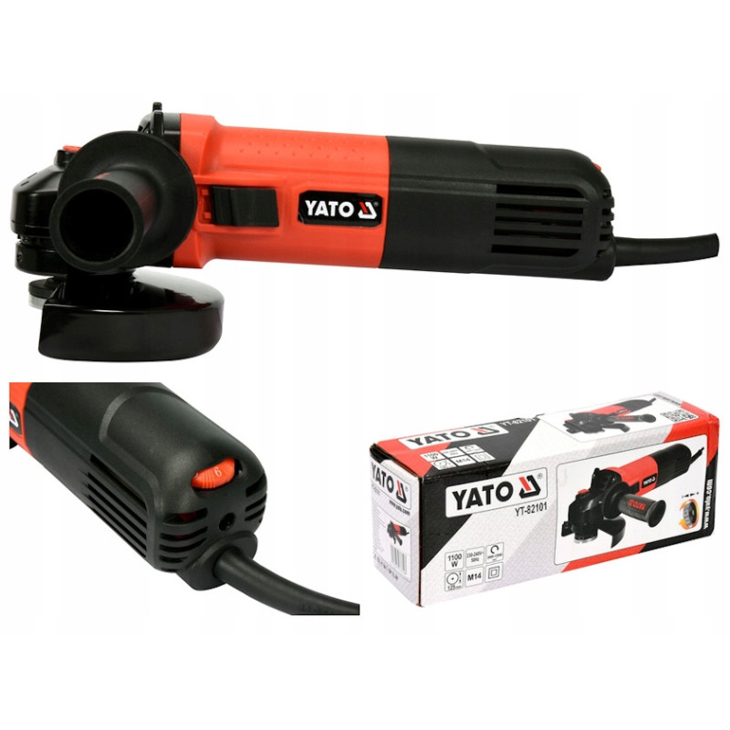 YT-82101 YT.SZLIFIERKA KĄTOWA 125mm/1100W  82101 REGULACJA OBROTÓW