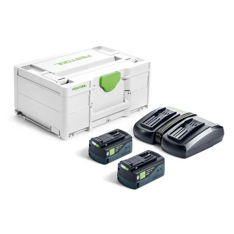 577707 FT.BATTERY BP 18 Li 5,0 ASI 2vnt. + SYS 18V 2x5,0/TCL 6 DUO įkroviklis