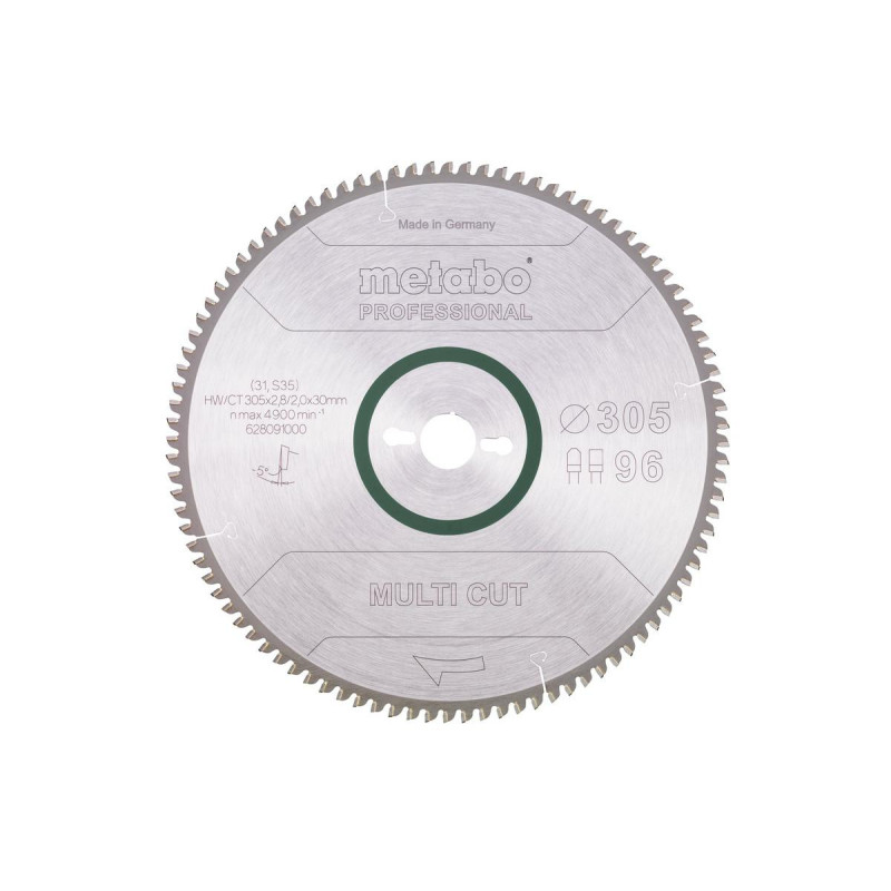 628091000 METABO FZ/TZ 305x30x96z MULTI CUT PROFESSIONAL pjūklo diskas