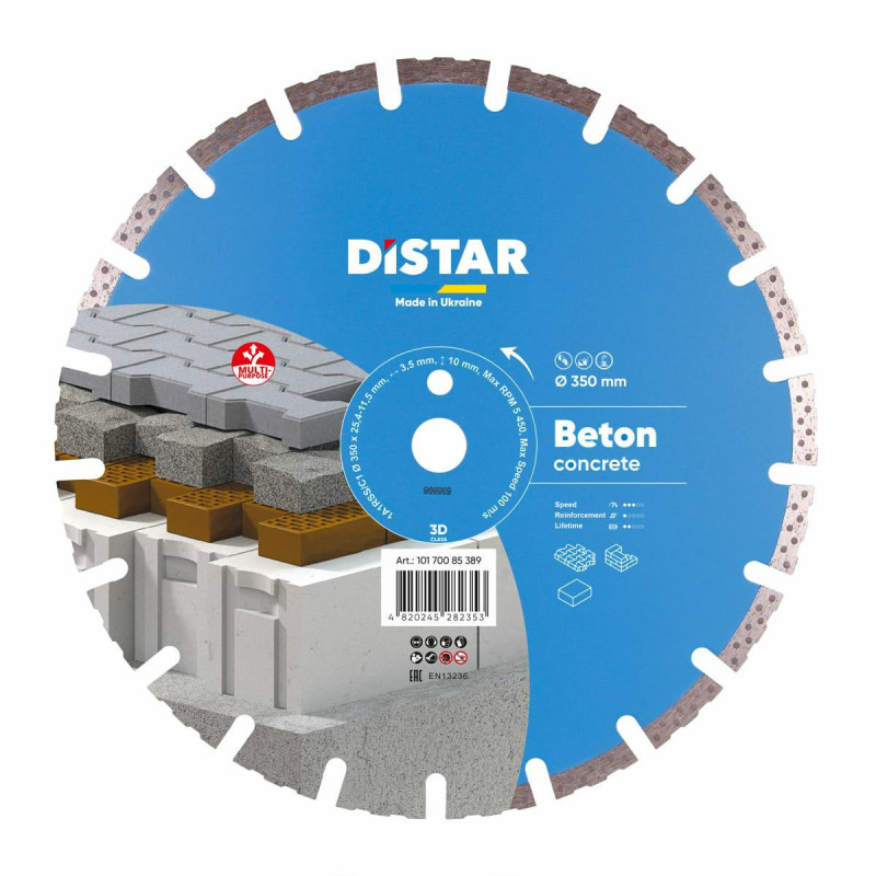10170085389 DISTAR DIAMOND BETONO TARIFAS 350 x 3,5/2,5 x 25,4 mm