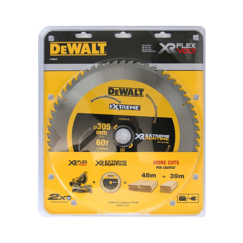 DT99575-QZ DEWALT pjūklo diskas 305x30mmx60z EXTREME RUNTIME