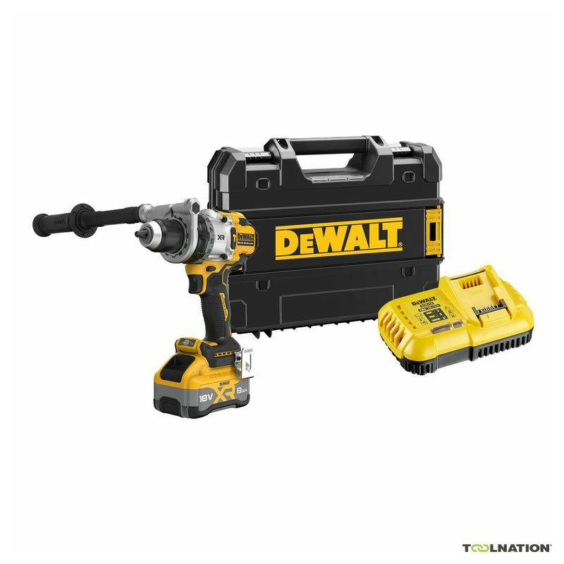 DCD1007WW1T-QW DEWALT.UD.18V gręžtuvas DCD1007WW1T 169Nm 1x8.0Ah POWERSTACK TSTAK